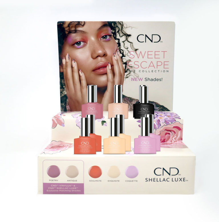 Cnd™ Shellac Luxe™ Sweet Escape Collection Pop Display Fernanda S Beauty And Spa Supplies