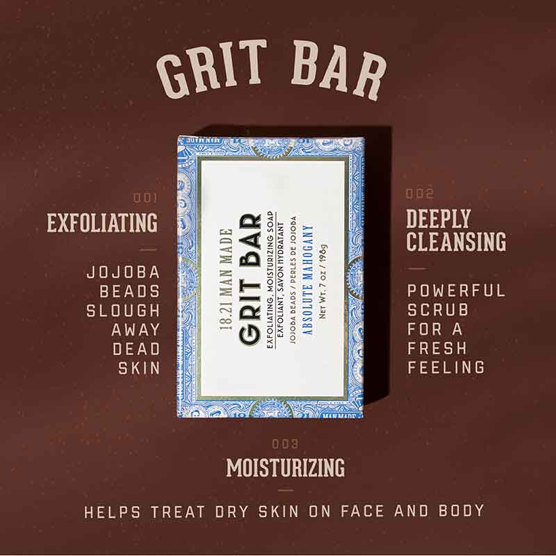 18.21 Man Made Grit Bar Soap - Fernanda's Beauty & Spa Supplies
