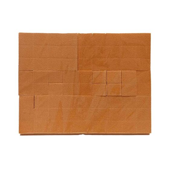 Block Mini ORANGE Disposable Buffers 100/180, 72 Per Sheet (Orange  or Gray)